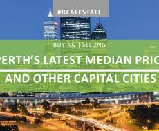 What's the new median price for Perth and our other cities?