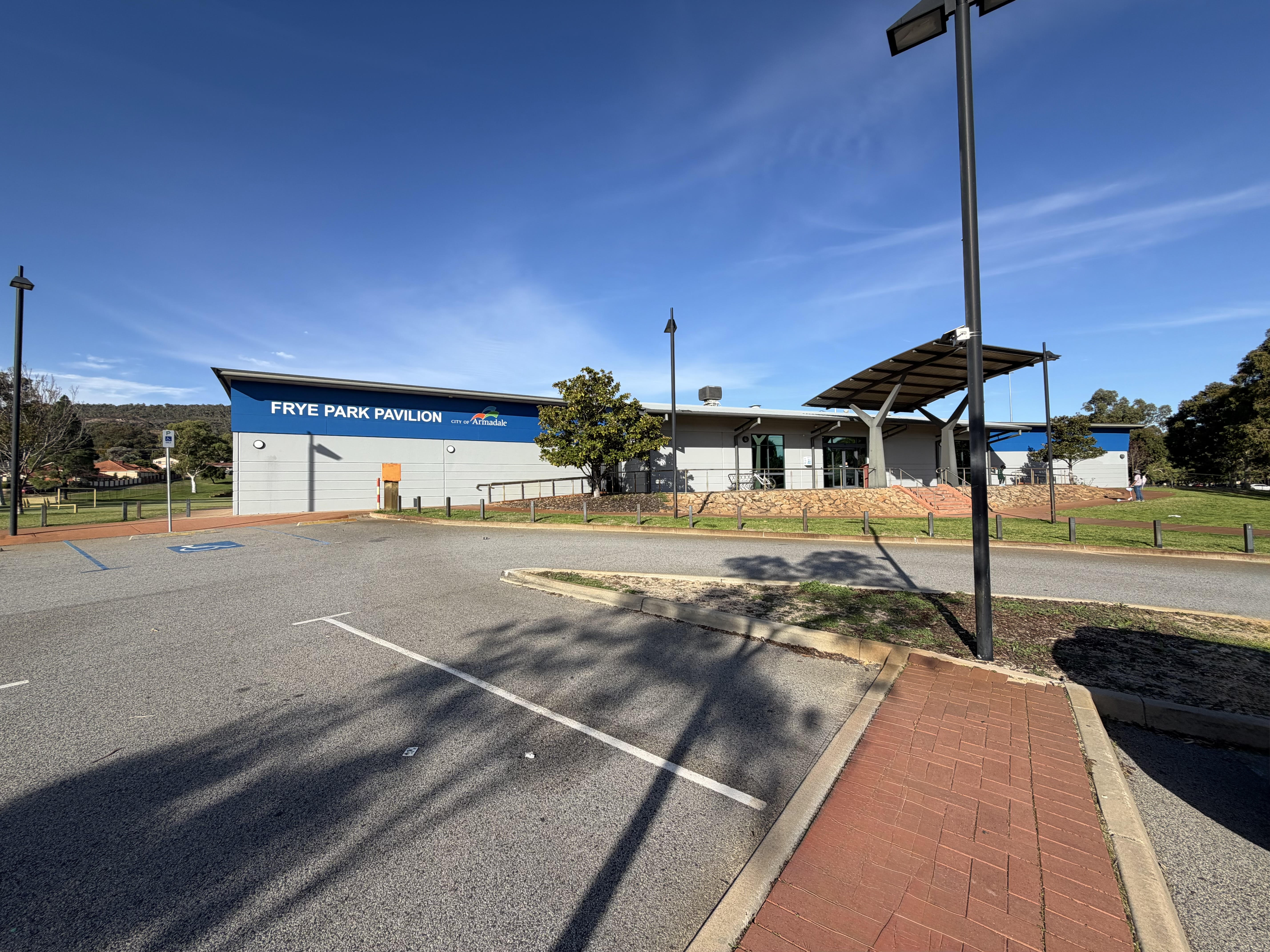 The Frye Park Pavilion supports local sport, events and community activity in the heart of Kelmscott.